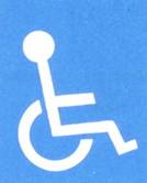 مكان وقوف لمركبة معاق - مشلول الأرجل